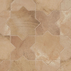 Parma Cotto Brown Matte Star and Cotto Brown Matte Cross 6&quot; Terracotta Look Porcelain Tile