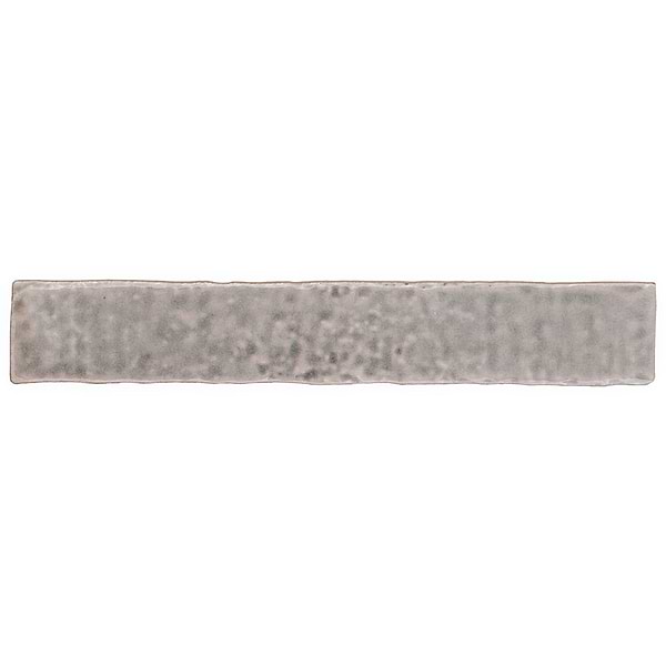 Wabi Sabi Agata Gray 1.5x9 Crackled Glossy Ceramic Tile