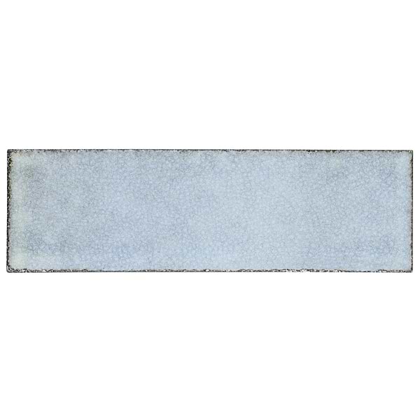Color One Arctic Blue 2x8 Glossy Lava Stone Tile
