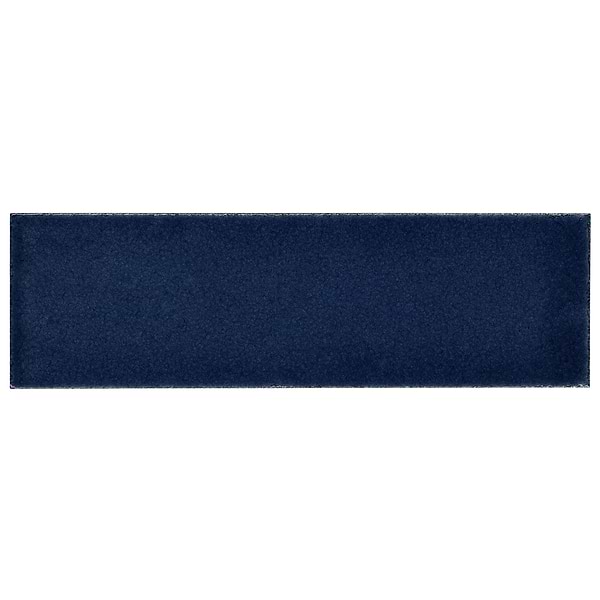 ColorOne Jean Blue 2x8 Crackled Glossy Lava Stone Tile