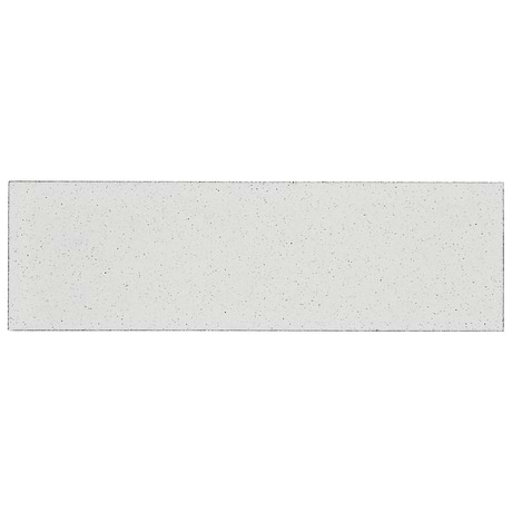 Color One Cotton White 2x8 Glossy Lava Stone Tile