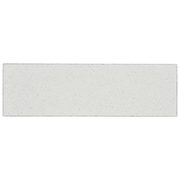 Color One Cotton White 2x8 Glossy Lava Stone Tile