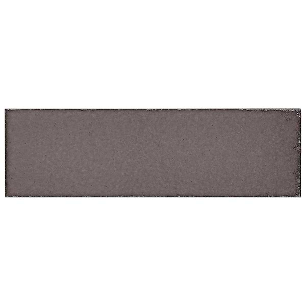 Color One Pebble Gray 2x8 Glossy Lava Stone Tile