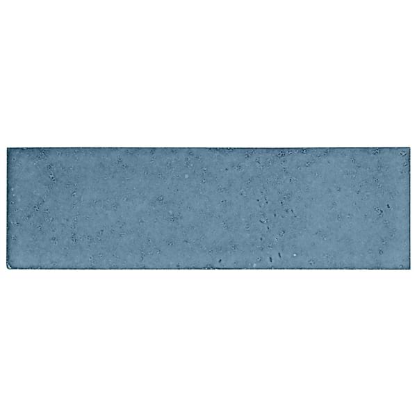 Color One Turquoise Blue 2x8 Glossy Lava Stone Tile