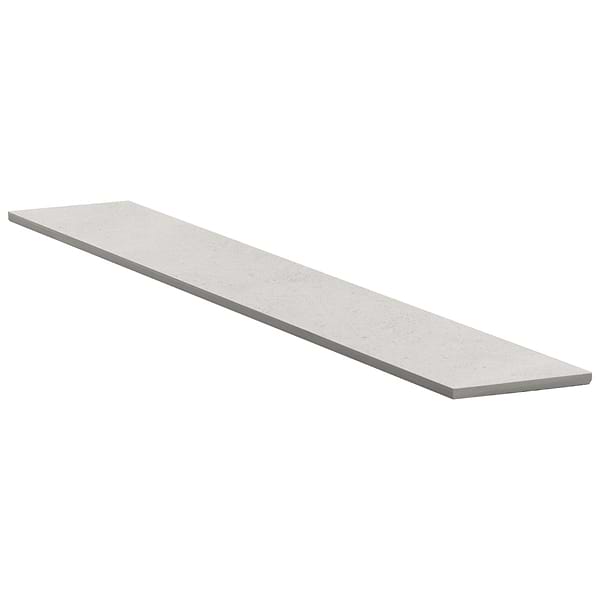 New Rock Perla White 4x21 Chevron Limestone Look Matte Porcelain Tile