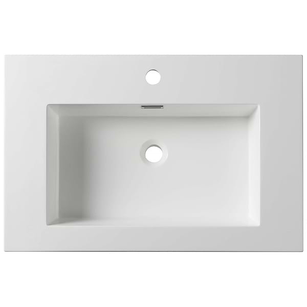 Kaleb 24'' White Vanity and Counter