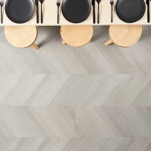 Stacy Garcia Fleetwood Chevron Plume Rigid Core Click 12x48 Luxury Vinyl Plank Flooring