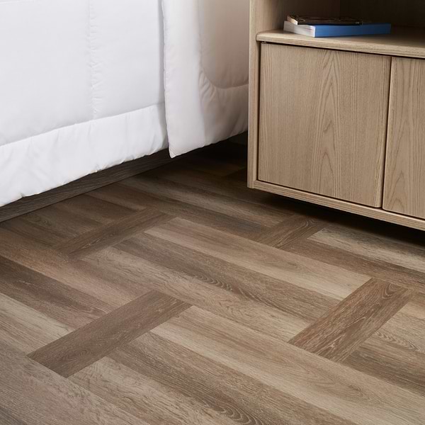 Stacy Garcia Fleetwood Parquet Starling Rigid Core Click 12x24 Luxury Vinyl Tile