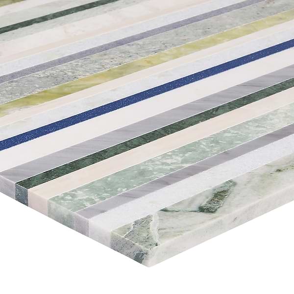 Isla Lagoon Green 16x16 Polished Marble Mosaic Tile