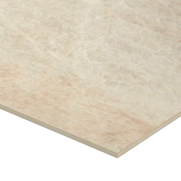 Grand Taj Mahal Champagne Beige 48x48 Stone Look Polished Porcelain Tile in Beige, View 9, open zoomed image