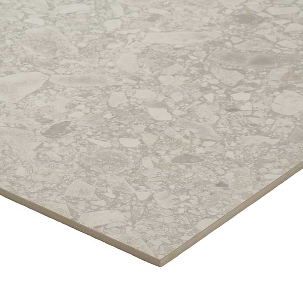 Rizo Silver Beige 24x24 Terrazzo Look Matte Porcelain Tile