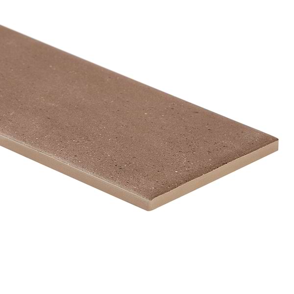 Telos Deco Earth Brown 4x12 Terracotta Look Matte Ceramic Tile in Brown, View 7, open zoomed image