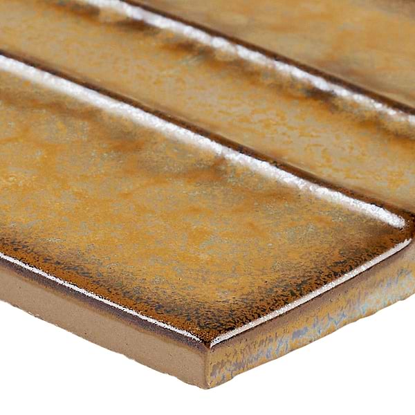 Kinro Golden Brown 6x6 Metallic Look Matte Porcelain Tile in Golden Brown, View 9, open zoomed image