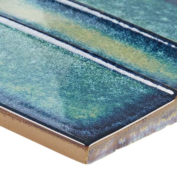 Kinro Ocean Blue 6x6 Metallic Look Matte Porcelain Tile in Blue, View 9, open zoomed image