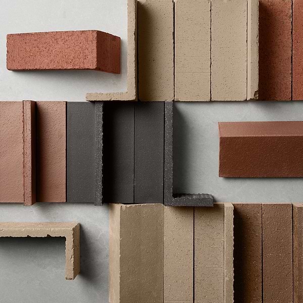 Brownstone Beige 3x7 Tumbled Wire Cut Clay Thin Brick Tile