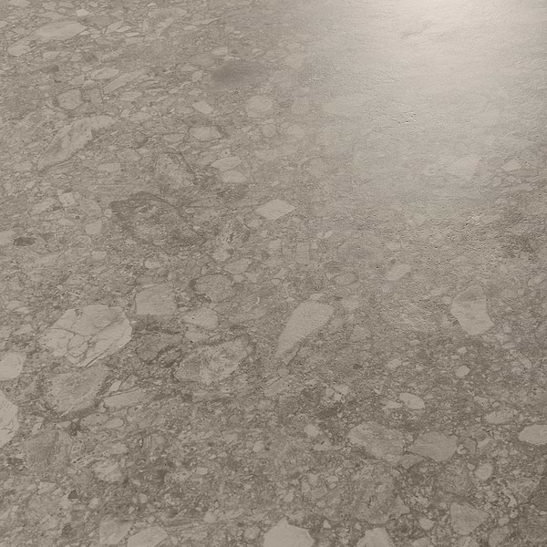 Rizo Taupe Gray 48x48 Terrazzo Look Matte Porcelain Tile