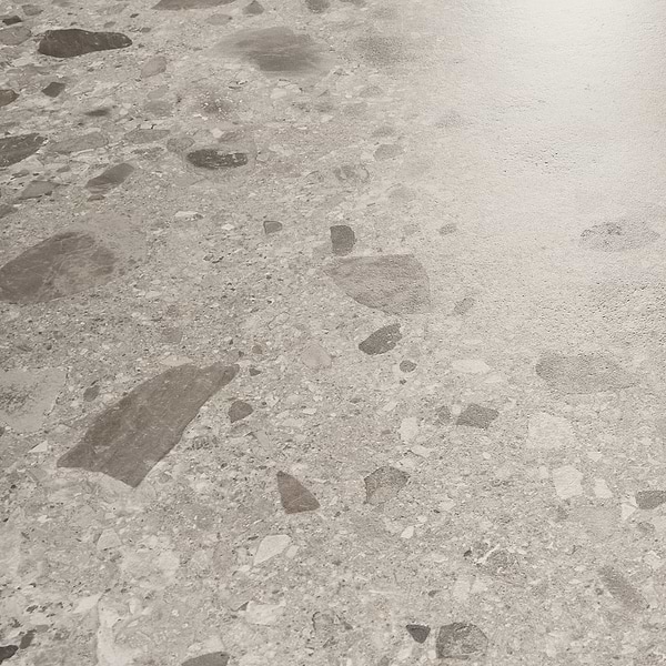 Rizo Pavement Gray 48x48 Terrazzo Look Matte Porcelain Tile