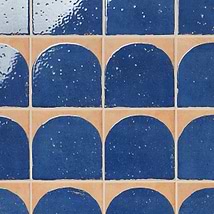 Essa Deco Blue 6x6 Terracotta Look Polished and Matte Porcelain Tile