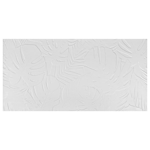 Botanic Bianco White 24x48 Textured Matte Ceramic Tile