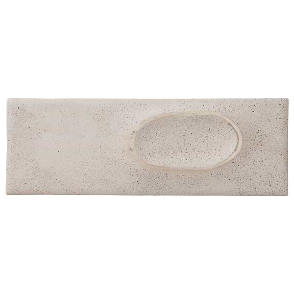 Telos Deco Ivory White 4x12 Terracotta Look Matte Ceramic Tile, View 6, open zoomed image