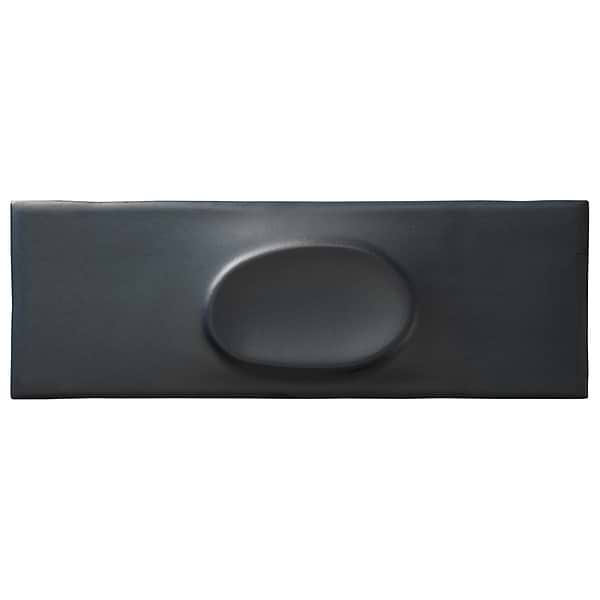 Telos Deco Midnight Metallic 4x12 Matte Ceramic Tile in Metallic, View 6, open zoomed image