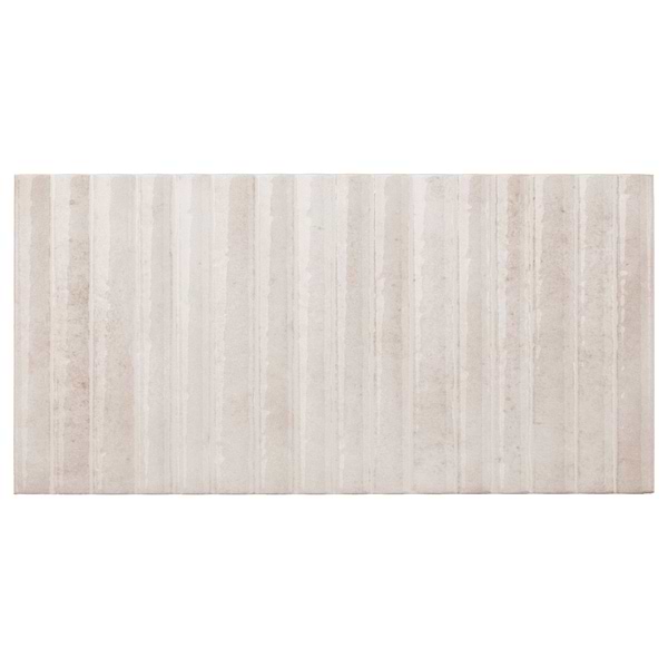 Curve Fluted White 6x12 3D Glossy Ceramic Tile