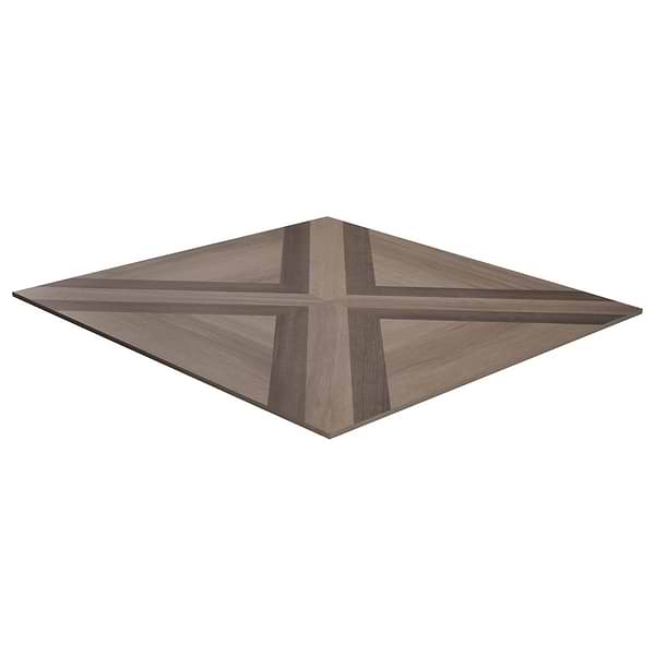 Marsai Modern Parquet Smoked & Dark Oak 32x32 Wood Look Matte Porcelain Tile in Brown, View 9, open zoomed image