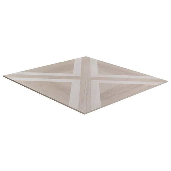 Marsai Modern Parquet Weathered & Light Oak 32x32 Wood Look Matte Porcelain Tile in Brown, View 9, open zoomed image