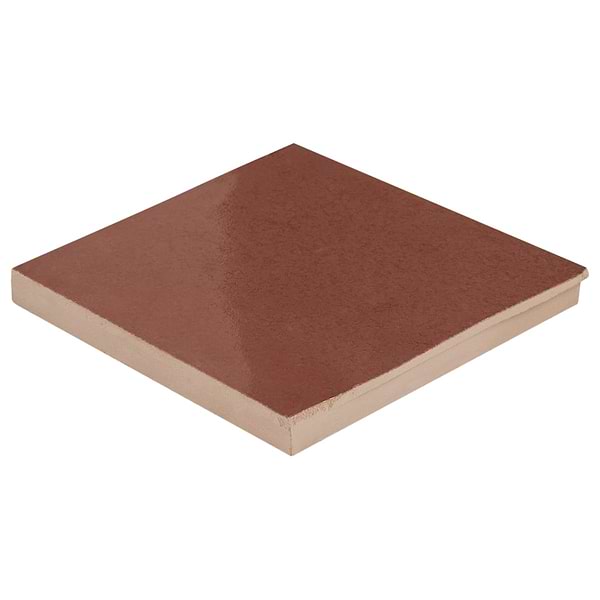 Zelora Chestnut Brown 4x4 Zellige Look Glossy Ceramic Tile