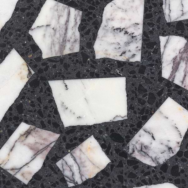 True Terrazzo Lilac Gray 16x16 Honed Terrazzo Tile