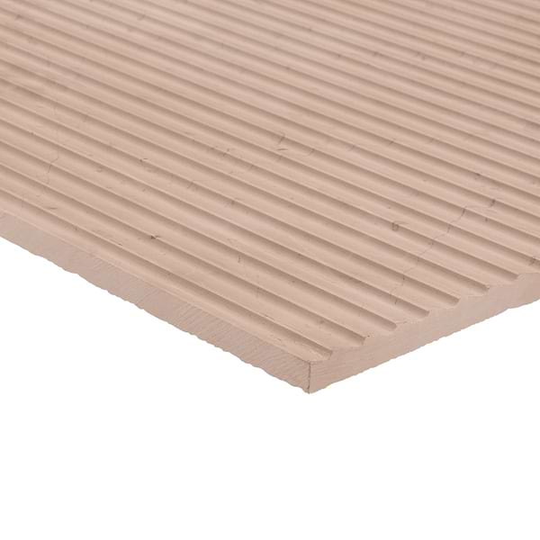 Stonework Pleat Rosa Perlino 12x24 3D Honed Marble Tile