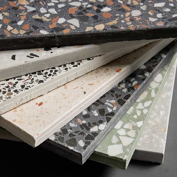 True Terrazzo Lisbon Green 16x16 Polished Terrazzo Tile