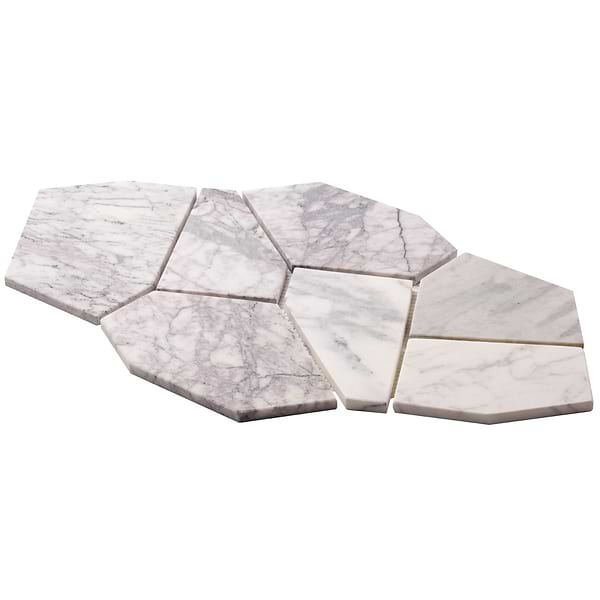 Nature Organica Lilac Tumbled Marble Mosaic Tile