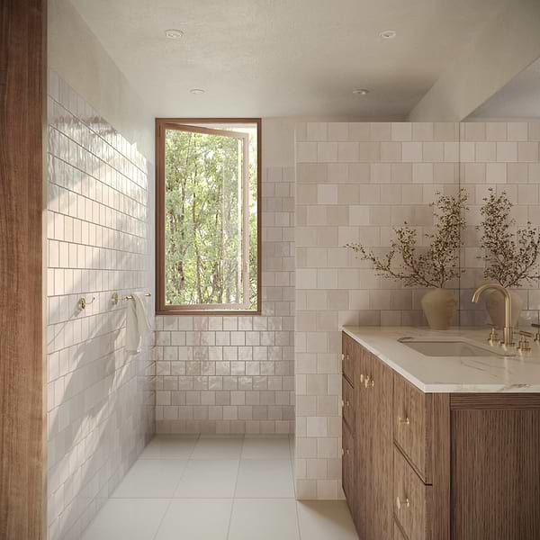 Portmore Sand 4x4 Glazed Ceramic Tile