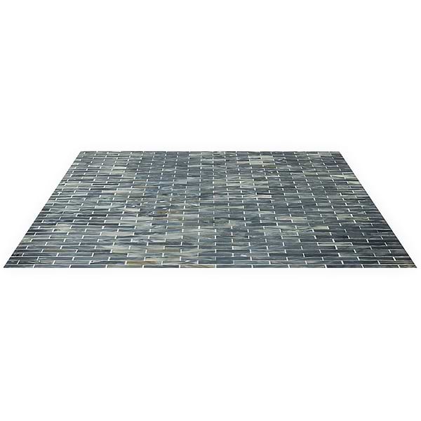 Artwater Iridescent Night Black 1x4 Polished Glass Mosaic Tile