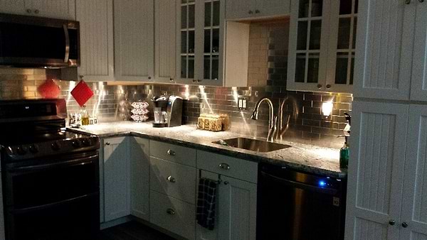 Stainless Steel 2x6 Matte Subway Tile