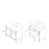 Aiden Brown Oak 36" Single Vanity without Top