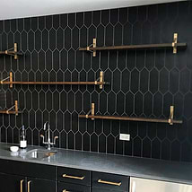 Aliante Black 4x12 Picket Matte Porcelain Tile 