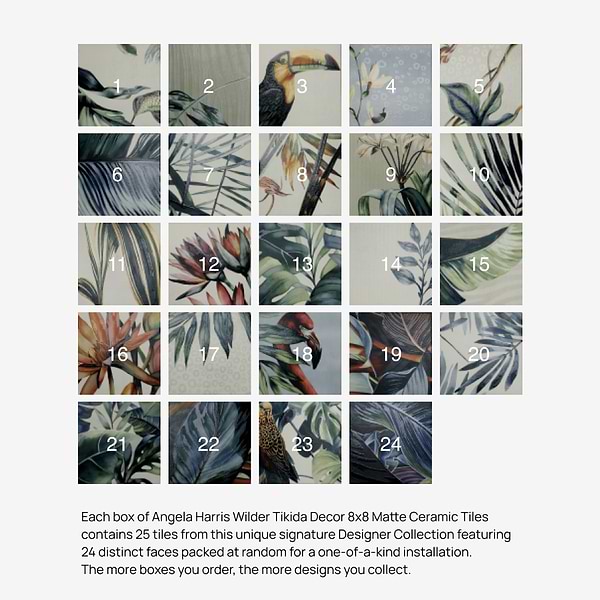 Angela Harris Wilder Tikida Decor 8x8 Matte Ceramic Tile