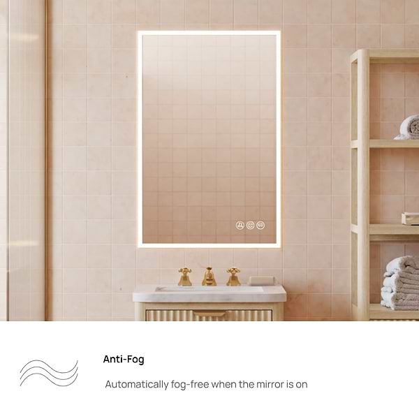 Rige 24x36" Rectangle LED Mirror