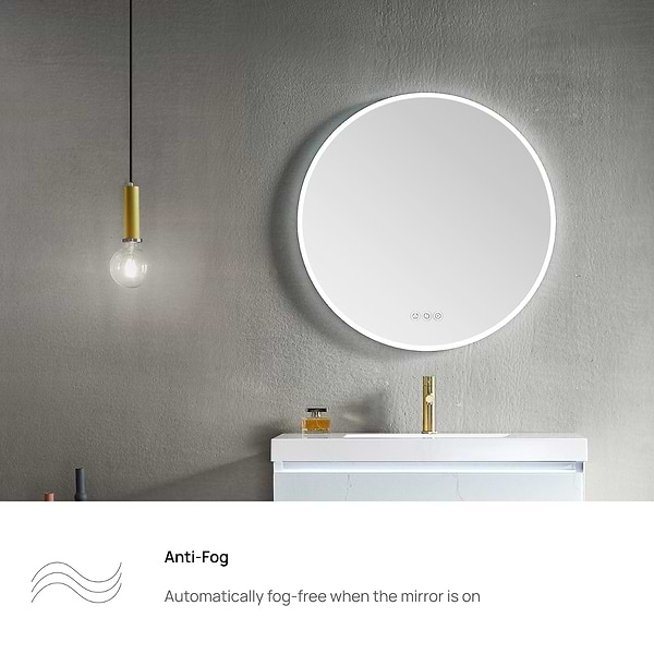 Rige 24" Round LED Mirror
