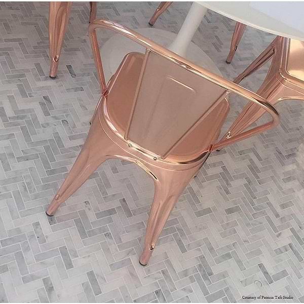 Asian Statuary Herringbone - Floor Designed by Patricia Taft