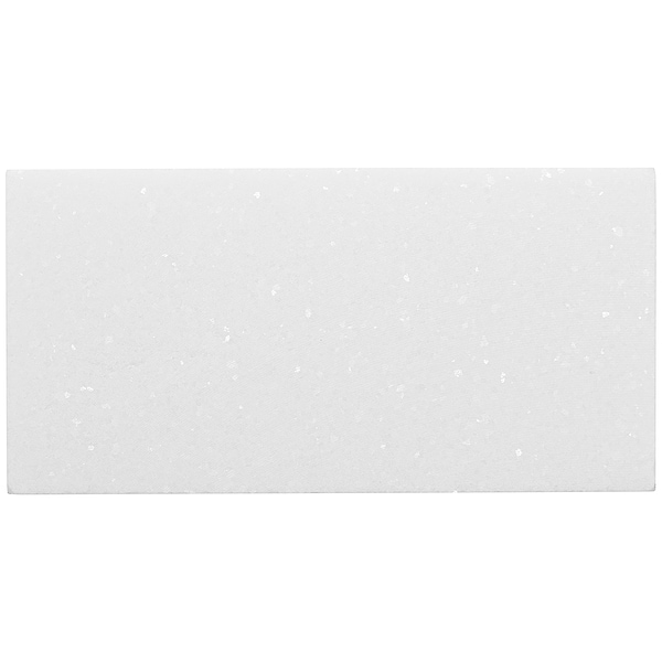 White Thassos 3x6 Beveled Polished Marble Subway Tile