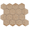 Meadowmere Cement White 3" Hexagon Matte Ceramic Tile