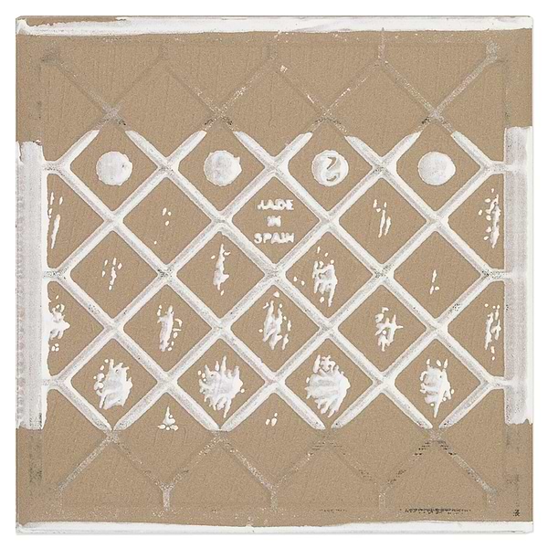 Cascais White Ornate 9x9 Matte Porcelain Tile