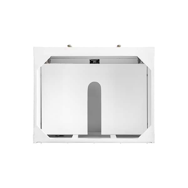 James Martin Vanities Breckenridge Bright White 30" Single Vanity with Carrara Marble Top
