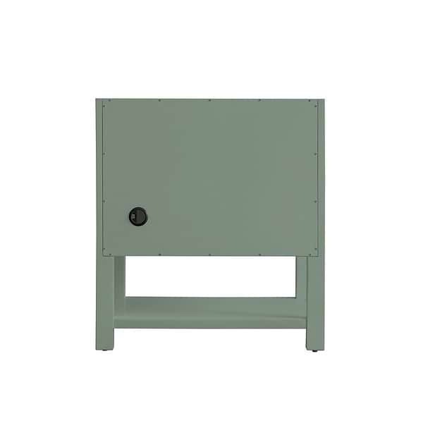 James Martin Vanities Breckenridge Smokey Celadon Green 30" Single Vanity with Carrara Marble Top