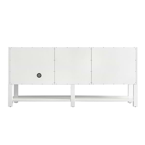 James Martin Vanities Breckenridge Bright White 72" Double Vanity without Top