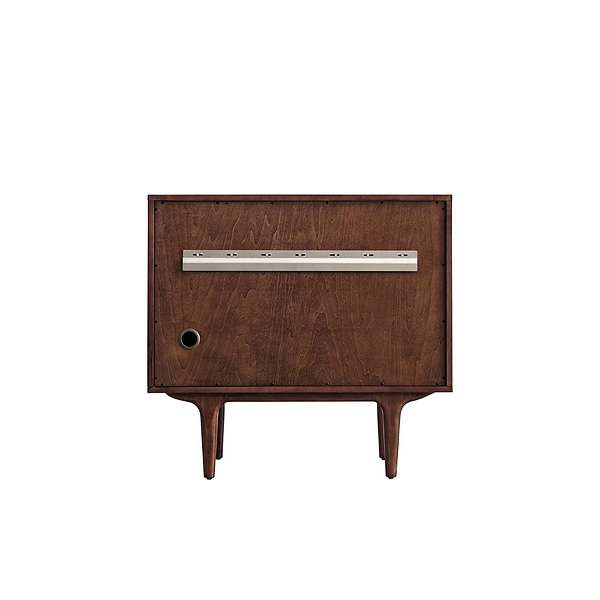 James Martin Vanities Amberly Mid-Century Walnut 36" Single Vanity with Eternal Marfil Quartz Top