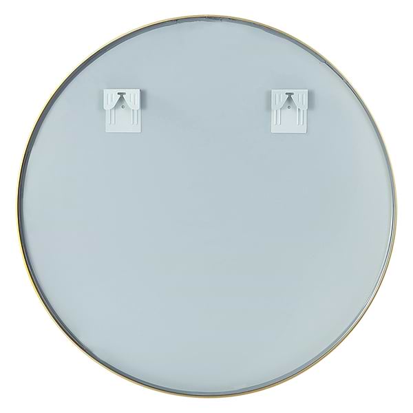 Olinda Brushed Gold 35.4" Framed Round Mirror